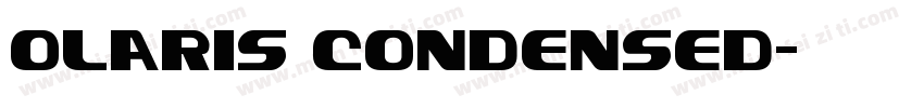 olaris Condensed字体转换